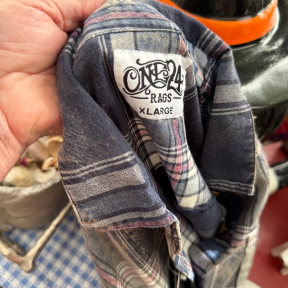 Custom One Off plaid Shirt Dress Size XL - Picture 5 of 6